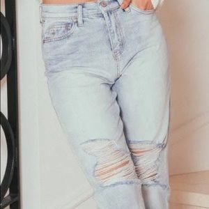 Rewash brand high rise jogger vintage reunion